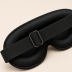 Nebra 3D sleep mask diagonal strap and sliding buckle detail